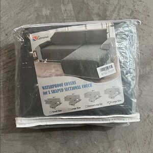 Genina Waterproof L-Shaped Sectional Couch Cover
